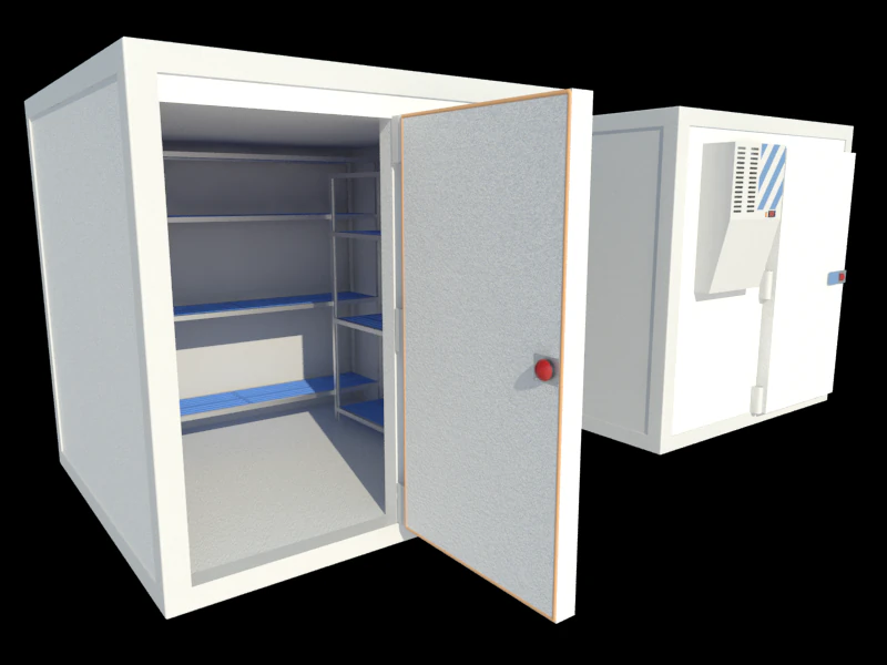 cold room 3D Model .c4d .max .obj .3ds .fbx .stl .blend