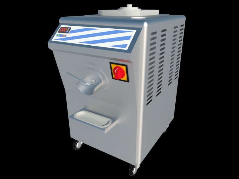 batch freezer ice cream 3D Model .c4d .max .obj .3ds .fbx .stl .blend 