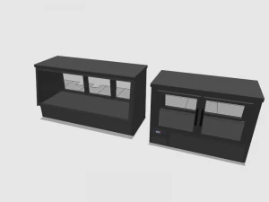 closed showcase 3D Model