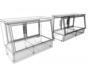 closed showcase 3D Model