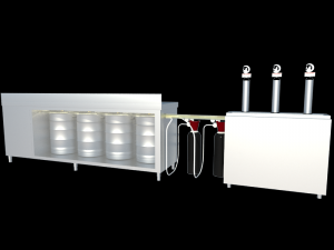 beer cooler with camera Modelo 3D