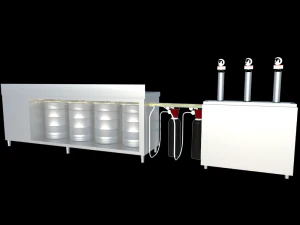 refrigerador de cerveja com c&acirc;mera Modelo 3D