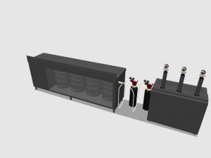 beer cooler with camera Model 3D