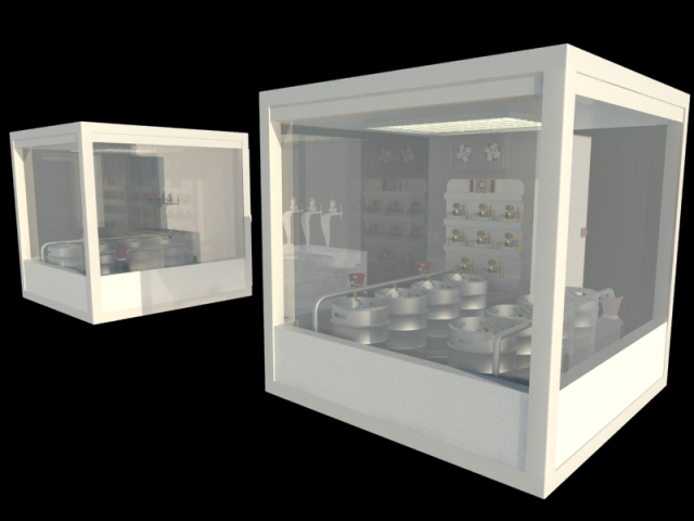 beer cooler with camera 8 barrels 3D मॉडल .c4d .max .obj .3ds .fbx .stl .blend 