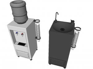 water dispensers 3D 모델