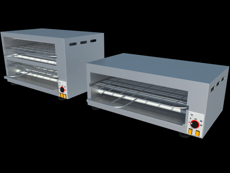 electric toaster 3D Model .c4d .max .obj .3ds .fbx .stl .blend