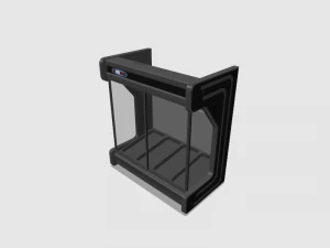 refrigerated wall display case 3D Model