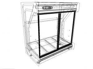 refrigerated wall display case 3D Модель
