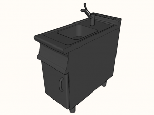 sink module 40 cm serie 900 3D मॉडल