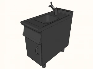 sink module 40 cm serie 900 3D Model