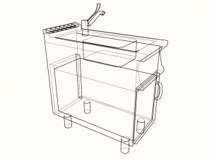 sink module 40 cm serie 900 3D Model