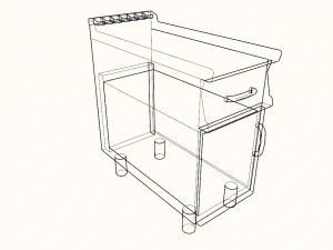 neutral module 40 cm serie 900 3D Model