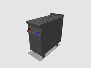 bain marie module 40 cm serie 900 Modèle 3D