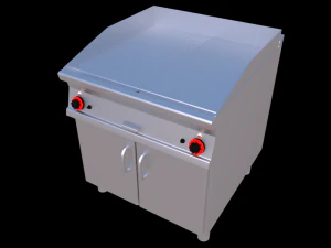 फ्राई-टॉप स्मूथ-स्लॉटेड 80 सेमी सीरीज 900 3D मॉडल