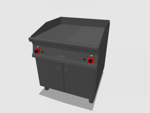 fri-top smooth-slotted 80 cm serie 900 3D Model