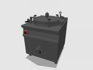 cooking kettles 80 cm serie 900 Model 3D