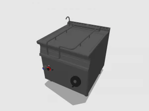 tilting skillet 80 cm serie 900 3D Model