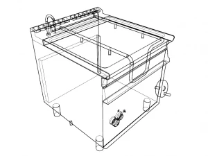 tilting skillet 80 cm serie 900 3D Model