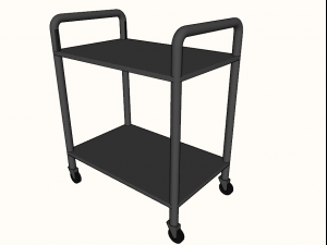 tray transport trolley 3D Модель