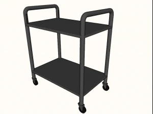 tray transport trolley 3D Model