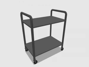 tray transport trolley 3D Model