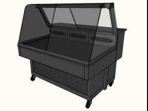 refrigerated fish display case 3D Model