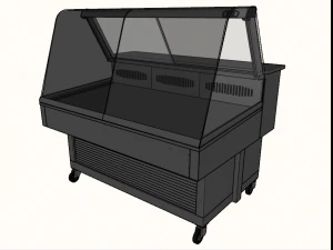 refrigerated fish display case 3D Model
