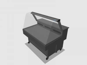 refrigerated fish display case 3D Model