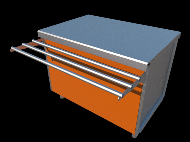 self service neutral module 1125 mm Model 3D .c4d .max .obj .3ds .fbx .stl .blend 