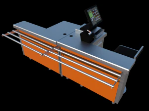 m&oacute;dulos de pago autoservicio l r 1125 mm Modelo 3D