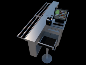 self service payment modules l r 1125 mm Modello 3D