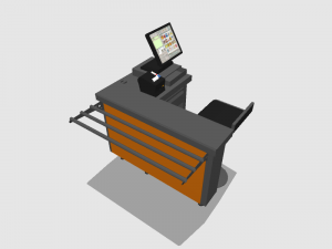 self service payment modules l r 1125 mm Modello 3D