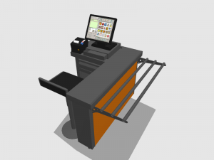 self service payment modules l r 1125 mm Modello 3D