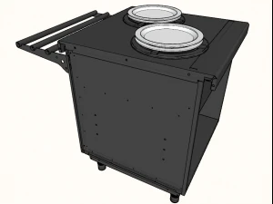 self service dispenser of dishes 750 mm 3D Model