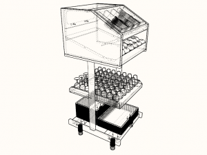 self service cutlery module 750 mm 3D Модель