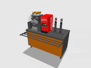 self service beverage module 1500 mm 3D Model