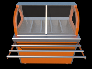 self service bain marie covered module 1125 mm Modelo 3D