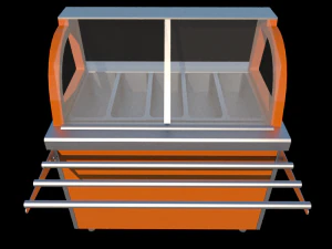 m&oacute;dulo coberto banho maria self-service 1125 mm Modelo 3D