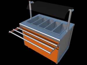 self service bain marie module 1125 mm 3D 모델