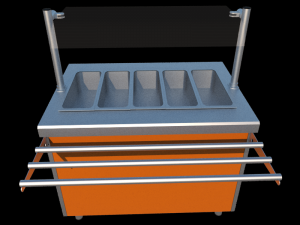 self service bain marie module 1125 mm Modelo 3D