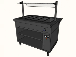 self service bain marie module 1125 mm 3D Model