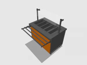 self service bain marie module 1125 mm 3D Model
