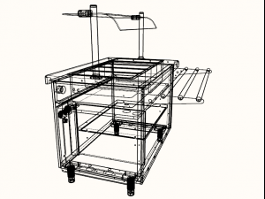 self service bain marie module 1125 mm Modelo 3D