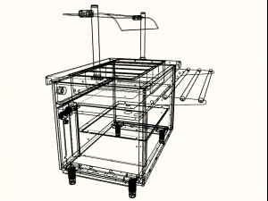 self service bain marie module 1125 mm 3D Model