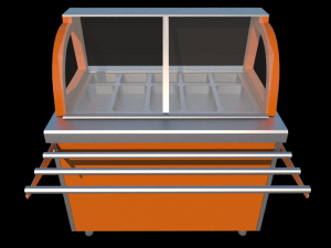 self service refrigerated covered display 1125 mm 3D Model