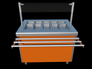 self service refrigerated display 1125 mm 3D Model