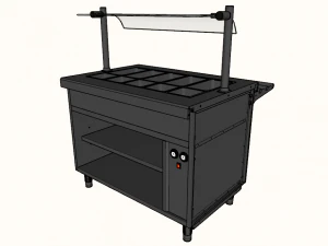 self service refrigerated display 1125 mm 3D Model