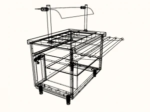 self service refrigerated display 1125 mm 3D Model