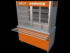 self service refrigerated wall display 1500 mm 3D मॉडल