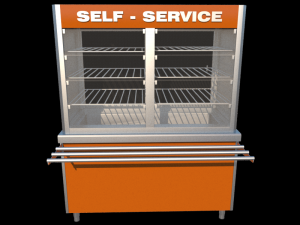 self service refrigerated wall display 1500 mm Modelo 3D